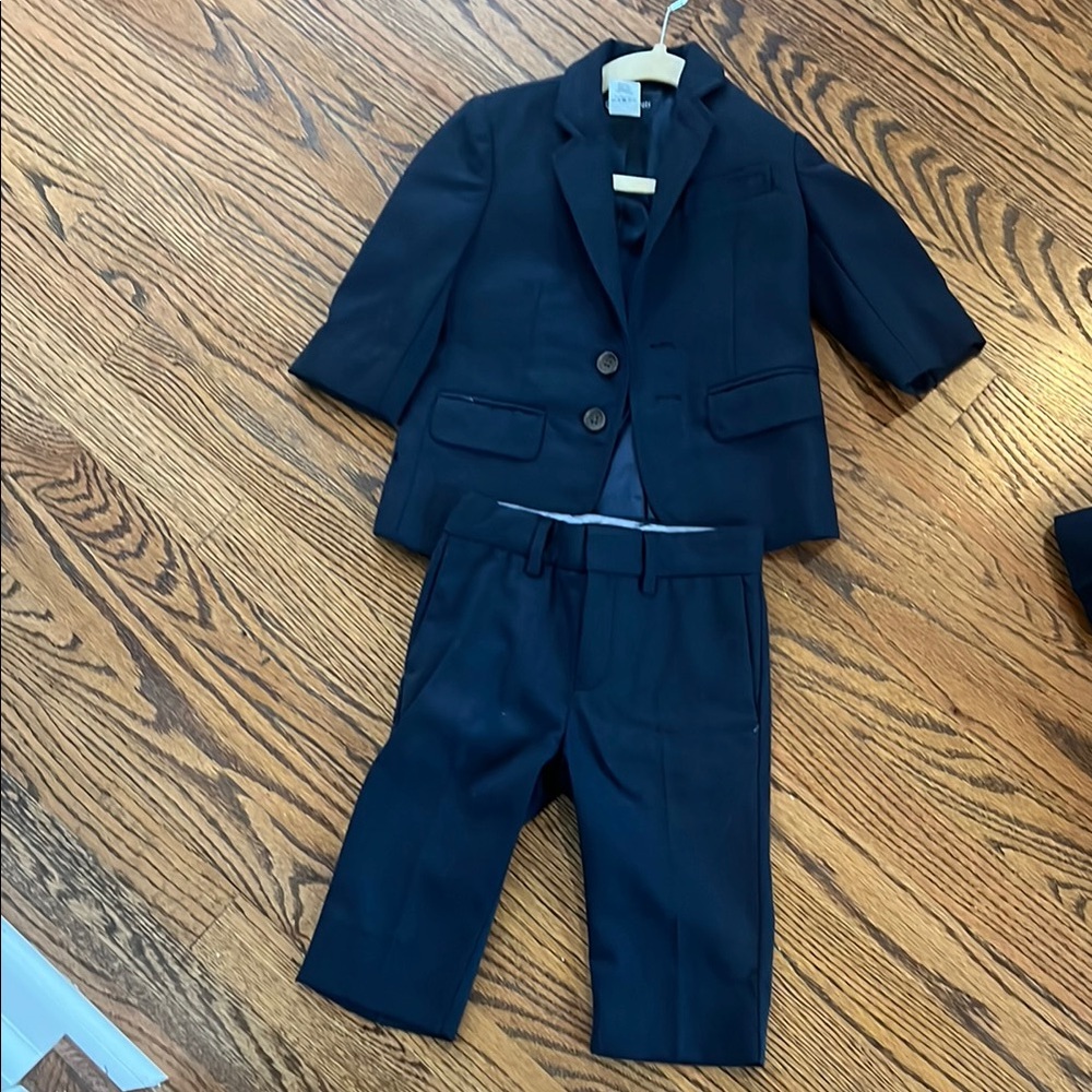 J Crew Crewcuts Navy Wool Suit Size 2